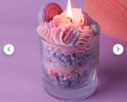 Vanilla Scripture Birthday Candles